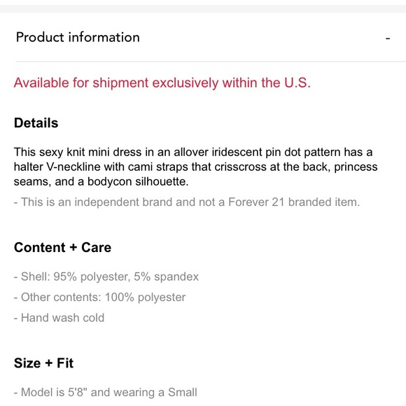 NWT Sexy Forever 21 Dress - Picture 5 of 6